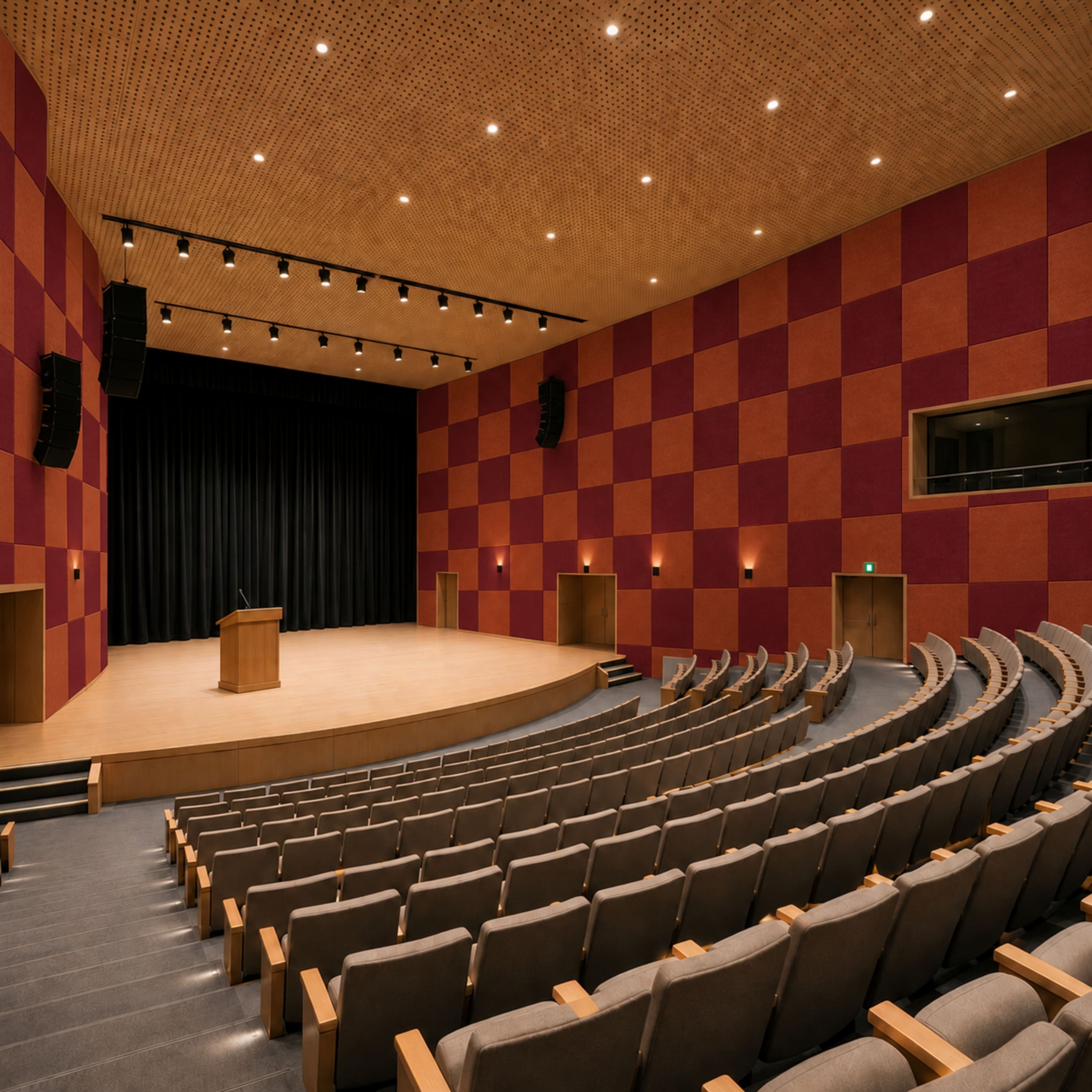 Auditoriums acoustic treatment