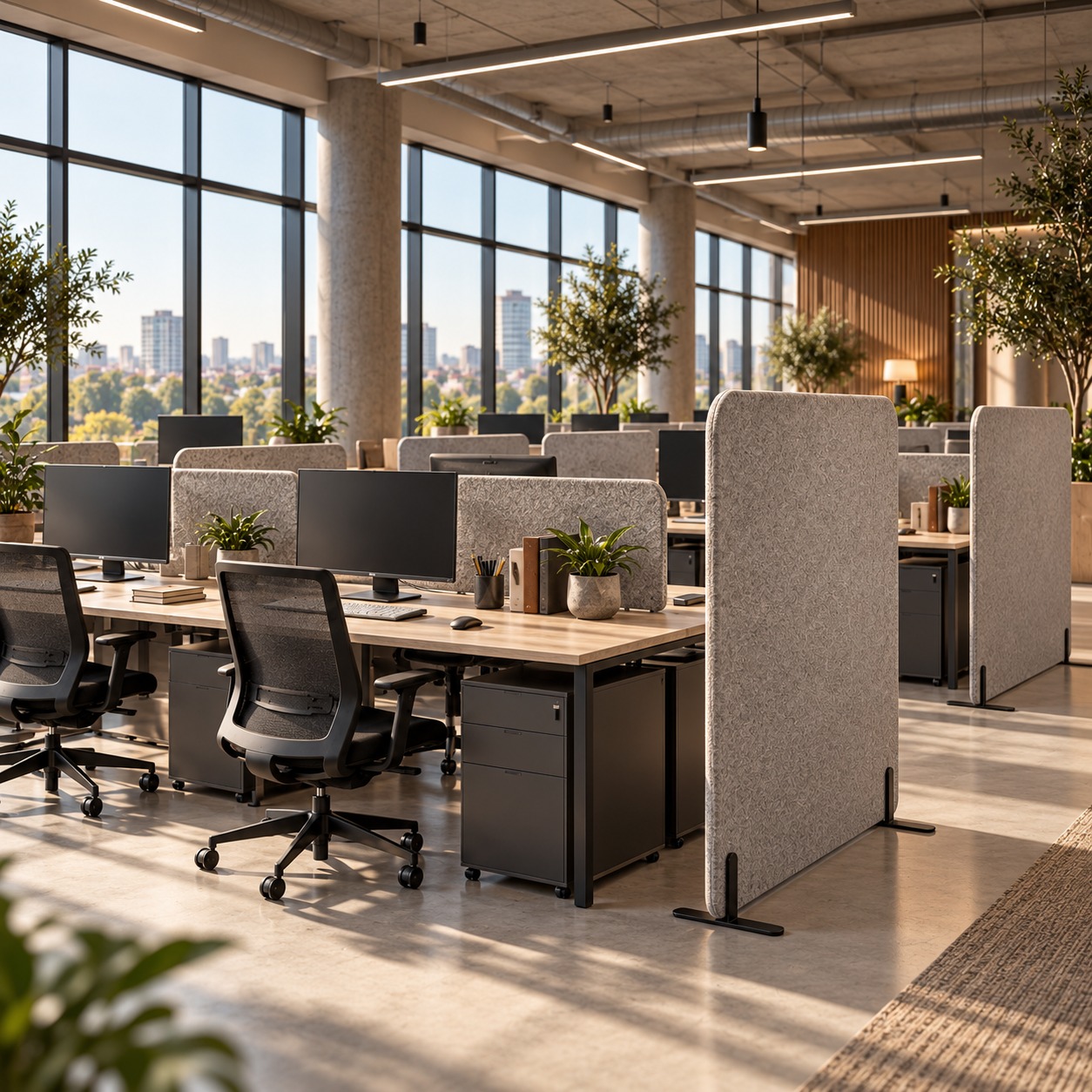 Open-plan offices