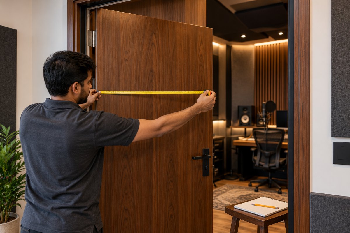 Measuring a door before ordering seals