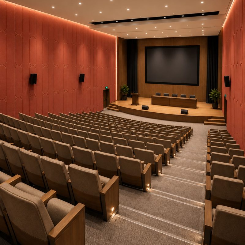 Auditoriums and conference rooms