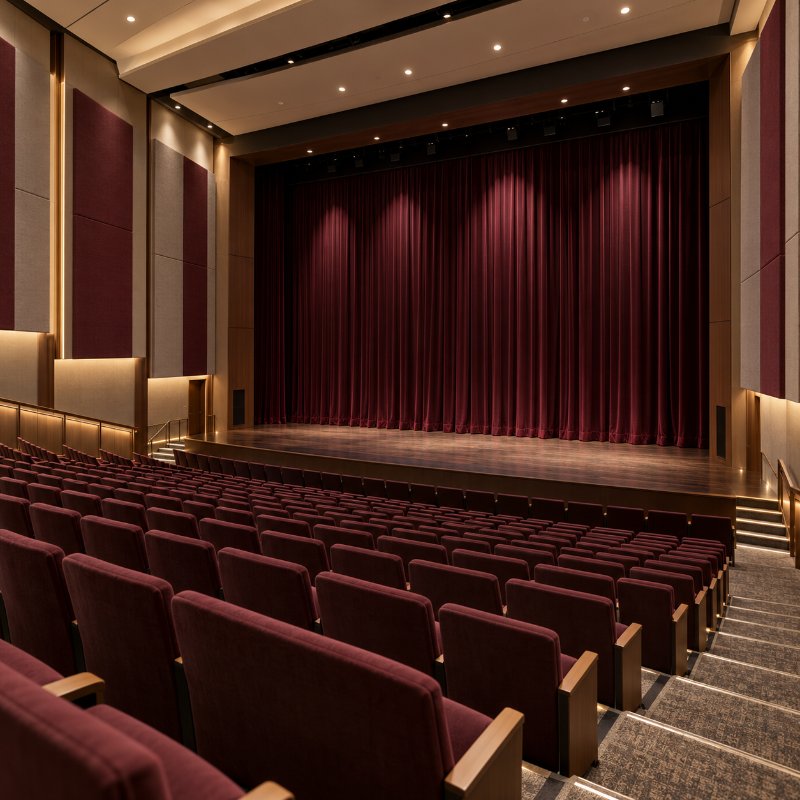 Curtains for auditoriums