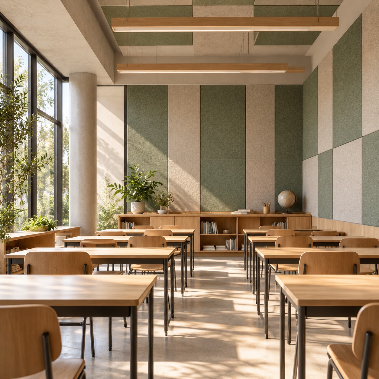 Education: PET felt acoustic panels in Singapore