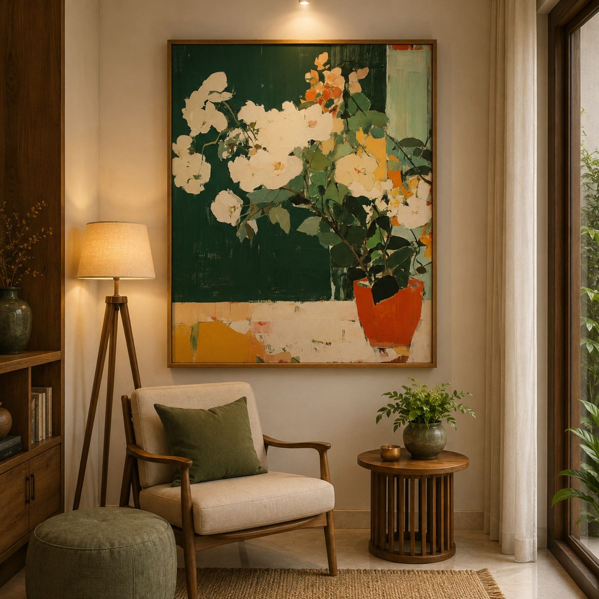 Wall before and after Echsorbix® Canvas