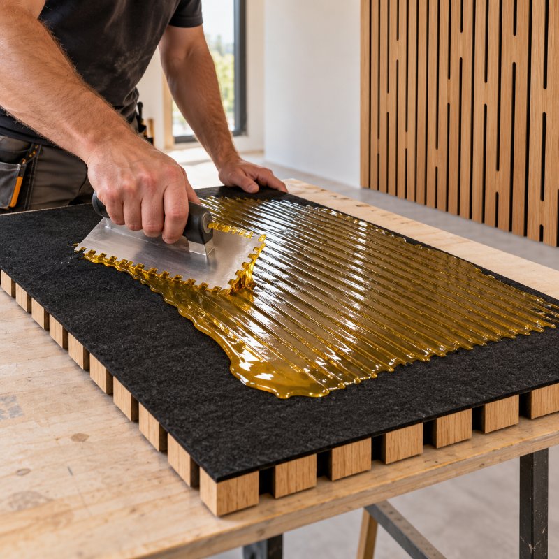Wooden acoustic panels