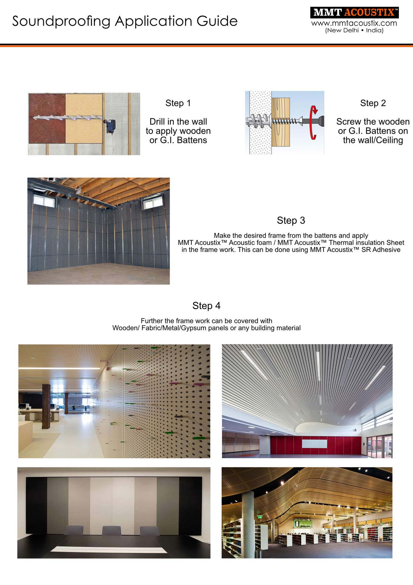 Acoustic Foam India Acoustic Treatment India Soundproofing Products